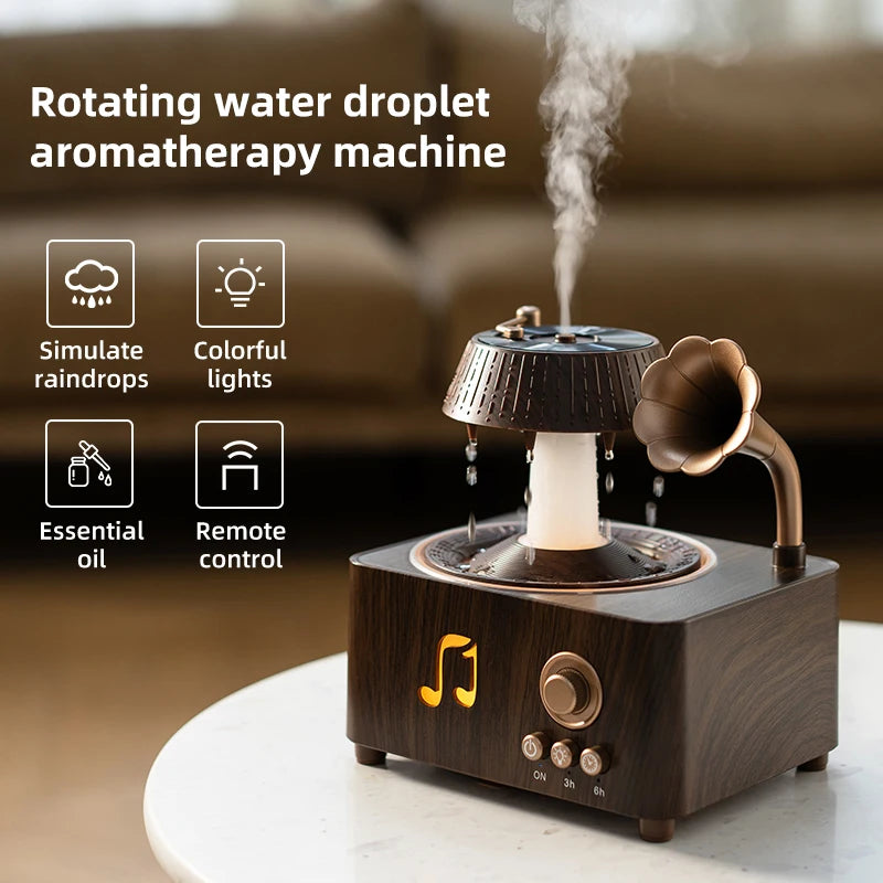 Vintage Rotating Gramophone Air Humidifier