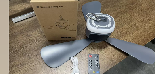 Portable Camping Ceiling Fan LED Light
