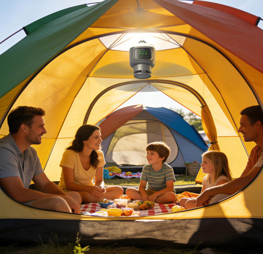 Portable Camping Ceiling Fan LED Light
